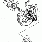 TS250 1973-1976 Заднее колесо