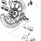 TS185 1973-1976 Переднее колесо