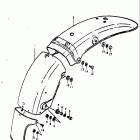 TS250 1973-1976 Rear fender (ts250a)
