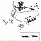 TS185 1973-1976 Топливный бак