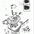 TS250 1973-1976 Цилиндр