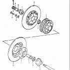 RE5 M A (497cc Rotary) 1975-1976 Переднее колесо