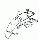 TS185 1973-1976 Rear fender (ts185k)