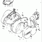 TS185 1973-1976 Crankcase cover (ts185k