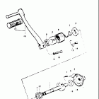 TM75 1974-1976 Кик стартер