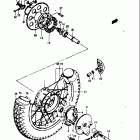 TM125 1973-1975 Заднее колесо