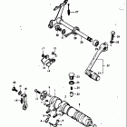 TM125 1973-1975 Механизм  переключения передач