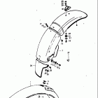 TM125 1973-1975 Front fender - rear fender