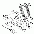 TM100 1974-1975 Маятник задний