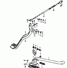 TM400 1971-1975 Stand - brake pedal