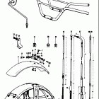 TS50 1971-1974 Front fender - cable