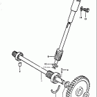 GT750 1972 Water pump - driveshaft