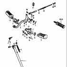 TS125 1971-1972 Педаль тормоза