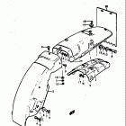 TS125 1971-1972 Заднее крыло
