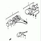 TS250 1971-1972 Turn signal lamp (optional)