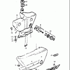 TS250 1971-1972 Frame cover - oil tank
