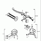 TS250 1971-1972 Handle switch lh