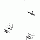 GT550 1972 Footrest bar