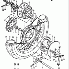 GT550 1972 Заднее колесо