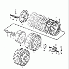 TS250 1971-1972 Сцепление