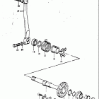 TS250 1971-1972 Кик стартер