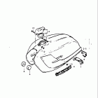 GT380 1972 Топливный бак