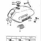 TS125 1971-1972 Топливный бак