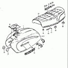 GT550 1972 Топливный бак