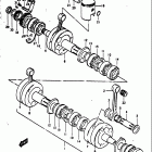 GT380 1972 Piston - crankshaft