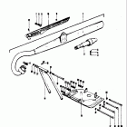 TC120 1971 Muffler - skid plate