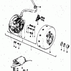 TC120 1971 Flywheel magneto - ignition coil