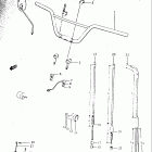 TS250 1969-1970 Руль -тросы