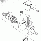 TS250 1969-1970 Piston - crankshaft
