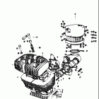 T305 TC305 1969 Cylinder-air cleaner-carburetor