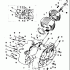 A100 AS100 AC100 1969 Cylinder-crankcase