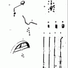 A100 AS100 AC100 1969 Front fender-handlebar-control cables-starter leve...