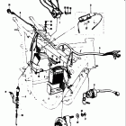 T305 TC305 1969 Silicon rectifier-battery-fuse-wiring harness