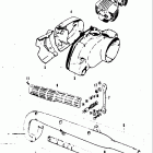 A100 AS100 AC100 1969 Cylinder head-crankcase cover-muffler
