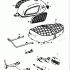 T305 TC305 1969 Center stand-footrest-fuel tank - rear bansper