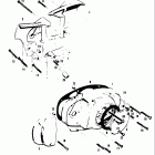 T20 TC250 1969 Crankcase covers - engine sprocket cover - oil pum...