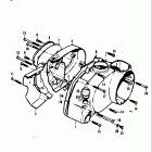 A100 AS100 AC100 1969 Crankcase right cover-crankcase left cover