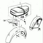 T305 TC305 1969 Dual seat-front fender-rear fender