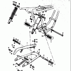 T305 TC305 1969 Rear swinging arm-rear shock absorber