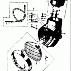 80K10 K11 K15 1968 Head lamp housing - head lamp - speedometer - spee...