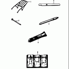 150 S32-2 1968 Carrier-tire lever-air inflator-inner tube repairi...