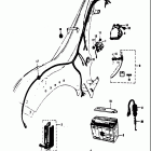 150 S32-2 1968 Starter switch-battery-fuse case wiring harness-br...
