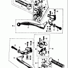 150 S32-2 1968 Throttle grip-handle switch-brake lever clutch lev...