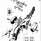 50 M15 M15D M12 1968 Frame-covers-rear fender-tail / brake lamp-oil bot...