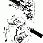 80K10 K11 K15 1968 Threttle grip - brake lever - clutch lever - right...