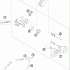 250 XCFW CE CHASSIS Тормозной суппорт задний